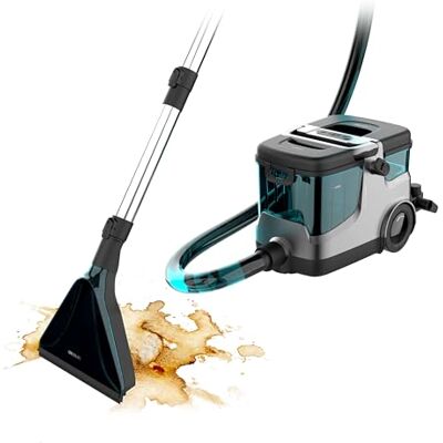Cecotec Aspirapolvere Lavatappeti Conga CarpetClean 30000 Steam. Potenza 2200 Watt, Aspirazione 18 kPa, Vapore e Acqua calda, Raggio di 8 Metri, grande Serbatoio, Ruote integrate, Igiene imbattibile Cecotec Aspirapolvere Lavatappeti Conga CarpetClean 30000 Steam. Potenza 2200 Watt, Aspirazione 18 kPa, Vapore e Acqua calda, Raggio di 8 Metri, grande Serbatoio, Ruote integrate, Igiene imbattibile