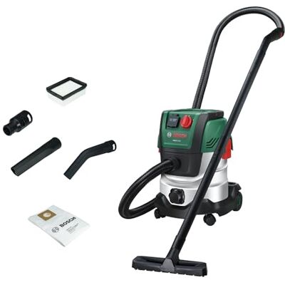 Bosch Aspiratore solidi-liquidi PAS20-220P (Tubi di prolunga, tubo di aspirazione 2,2 m, tubo a gomito/impugnatura, bocchette, borsa in tessuto (Uni), filtro plissettato piatto, UniversalAdapter) Bosch Aspiratore solidi-liquidi PAS20-220P (Tubi di prolunga, tubo di aspirazione 2,2 m, tubo a gomito/impugnatura, bocchette, borsa in tessuto (Uni), filtro plissettato piatto, UniversalAdapter)