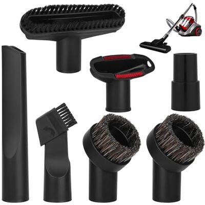 Vonsera Set di Ugelli per Aspirapolvere, 7 Pezzi Set di Ugelli Universali, Aspirapolvere, Aspirapolvere Multiuso, Bocchetta per Aspirapolvere e Spazzole, Spazzola Universale per Auto, Tappeti, Mobili Vonsera Set di Ugelli per Aspirapolvere, 7 Pezzi Set di Ugelli Universali, Aspirapolvere, Aspirapolvere Multiuso, Bocchetta per Aspirapolvere e Spazzole, Spazzola Universale per Auto, Tappeti, Mobili