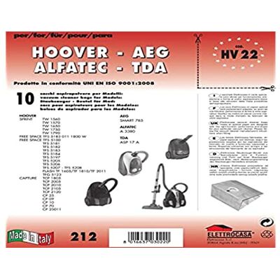 ELETTROCASA HV 22 Sacchetto per la polvere ELETTROCASA HV 22 Sacchetto per la polvere