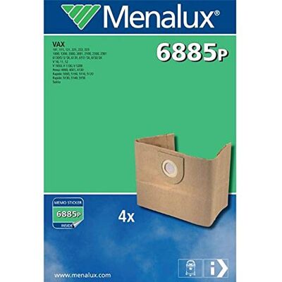 Menalux 6885P Sacchetti per la polvere, confezione da 4 Menalux 6885P Sacchetti per la polvere, confezione da 4
