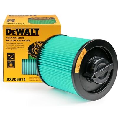 DeWalt Filtro a cartuccia HEPA, adatto per aspirapolvere bagnato/secco da 6-16 galloni, compatibile con DXV06P DXV09P DXV09PA DXV10P DXV10PL DXV10S DXV10SA DXV10SB DXV12P DXV14P DXV16P DeWalt Filtro a cartuccia HEPA, adatto per aspirapolvere bagnato/secco da 6-16 galloni, compatibile con DXV06P DXV09P DXV09PA DXV10P DXV10PL DXV10S DXV10SA DXV10SB DXV12P DXV14P DXV16P