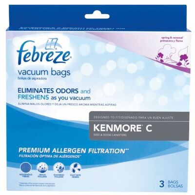 Bissell Kenmore C Febreze Sacchetti per aspirapolvere, confezione da 3 Bissell Kenmore C Febreze Sacchetti per aspirapolvere, confezione da 3