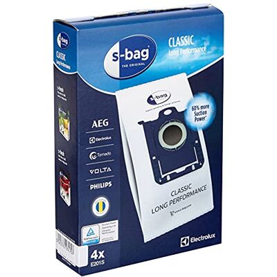 Electrolux 900256059 e 201B Sacco S Bag Long Performance, 4 Pezzi Electrolux 900256059 e 201B Sacco S Bag Long Performance, 4 Pezzi