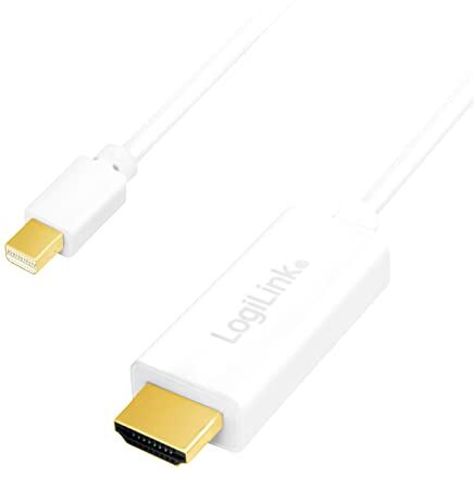 Logilink CV0134 Cavo di collegamento Mini DisplayPort (v1.2) a HDMI per risoluzioni UHD da 4K x 2K, 3 m