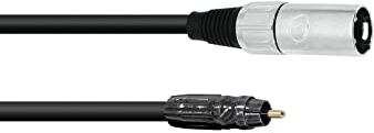 OMNILUX Omnitronic  Cavo adattatore XLR [1 connettore RCA, 1 connettore XLR a 3 poli, 0,90 m, colore: Nero