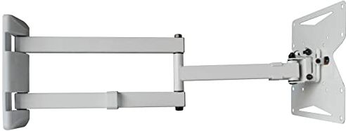 Drall Supporto da Parete per Monitor TV Bianco Girevole e inclinabile Fino a 60 cm VESA 75 100 200x100 200 Modello: WHW-10