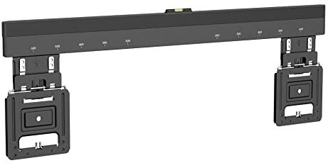 myWall HE7-1L Supporto da parete per TV a schermo piatto da 37 a 80 pollici, portata fino a 75 kg, supporto universale per TV ultra sottile, distanza 9,5 mm dalla parete