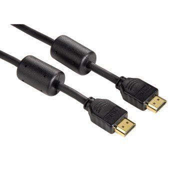 Hama Connecting Cable, HDMI 1.3 Plug HDMI 1.3 Plug, ferrite cores, 0.75 m cavo HDMI 0,75 m HDMI tipo A (Standard) Nero