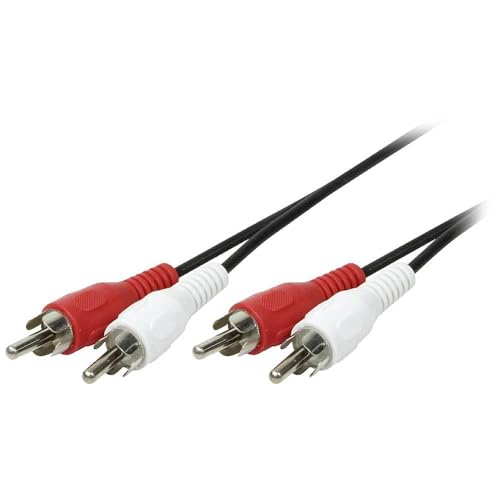 Logilink 2xRCA 2xRCA, 2.5m cavo audio 2,5 m Nero