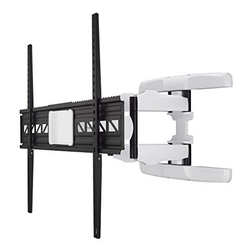 Hama 118626 Premium Full Motion TV staffa da parete (inclinabile, orientabile, per televisori da 46 a 90", VESA fino a 800x600, max. 75 kg), nero/bianco, 2.1"* 36"* 24.8