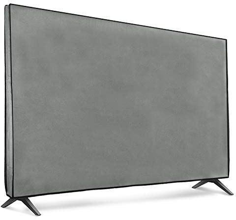 kwmobile Protezione 65" TV Cover Proteggi-Schermo PC e TV 65" TV Custodia Protettiva Anti-Polvere grigio chiaro