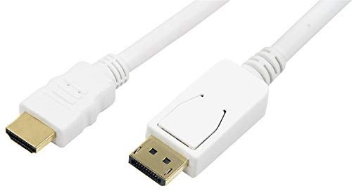 Logilink 2m, HDMI-DP DisplayPort Bianco