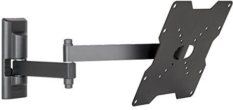 Meliconi CME EDR200 Supporto TV con Doppio Braccio, Inclinabile, per TV 26" 40", Portata Max 17 Kg, Vesa 50 75 100 200 200x100 100x200 mm, Nero