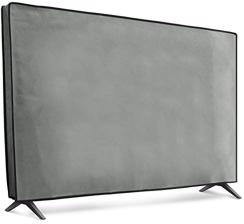 kwmobile Protezione 43" TV Cover Proteggi-Schermo PC e TV 43" TV Custodia Protettiva Anti-Polvere Grigio Chiaro