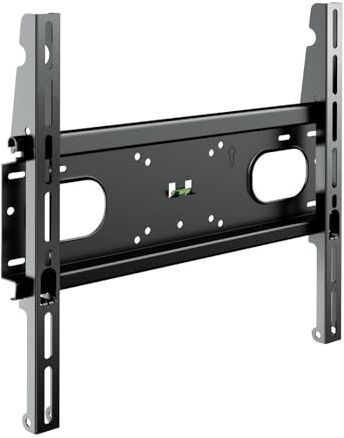 Meliconi SPACE SYSTEM FLAT 400 XL, Supporto TV Parete Fisso per TV a Schermo Piatto da 32" a 85", Staffa TV con VESA 200-300-400, Portata 60 Kg, Nero