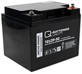 Q-Batteries 12LCP-50 / 12V 50Ah batteria al piombo ciclismo AGM Deep Cycle VRLA