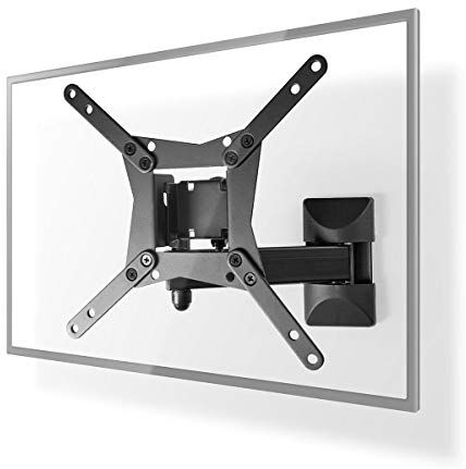 NEDIS Supporto da parete per TV Full Motion 10-32" Peso massimo supportato dello schermo: 30 kg inclinabile Ruotabile Distanza minima dal muro: 68 mm Distanza massima dal muro: 370 mm