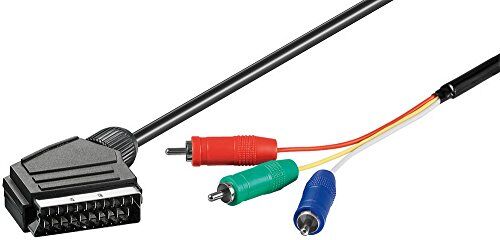 goobay 33624 Cavo adattatore; SCART a jack RGB Spina scart (21-pin) > 3 spina RCA (YUV / RGB)