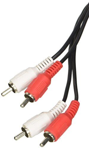 Hama Cavo 2 RCA Maschio, 2 RCA Maschio 1,2 mt, No Blister, Nero/Rosso/Bianco