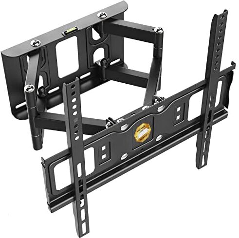 RICOO Supporto TV parete S5244 32-55" pollici (81-140 cm) Staffa televisore Girevole Inclinabile Porta televisione universale VESA 200 x 200-400 x 400 Nero