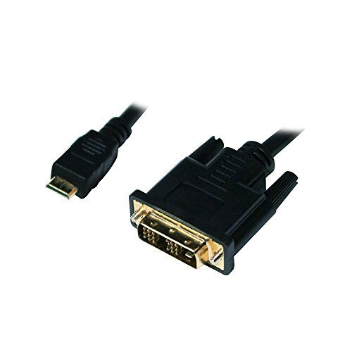 Logilink chm001 – Mini Cavo HDMI a DVI-D di Nero Nero 1,0 m