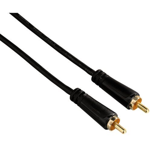 Hama 75122266 Cavo audio RCA maschio, 1,5 m, colore: Nero/Oro