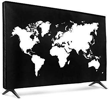 kwmobile Protezione 32" TV Cover Proteggi-Schermo PC e TV 32" TV Custodia Protettiva Anti-Polvere bianco/nero