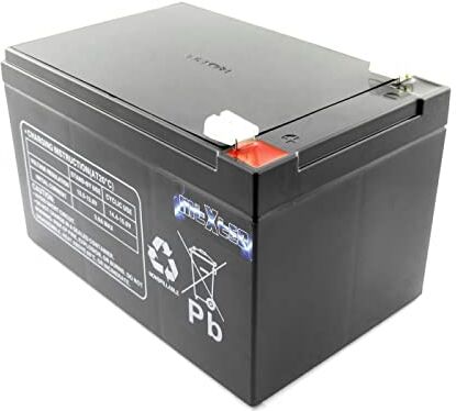 Multipower Batteria al piombo 12 V/12 Ah MP12-12B, 12 V, 12000 mAh, Pb