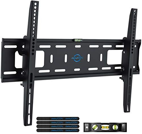 deleyCON Supporto da Parete Universale per TV 37"-70" Pollici (94-178cm) Inclinabile 50Kg VESA 600x400 Televisione al Plasma LCD LED OLED TFT