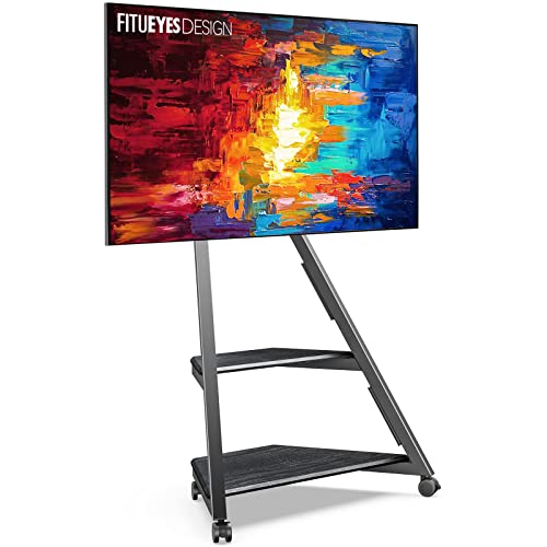 FITUEYES Serie EIFFEL Supporto TV Supporto artistico per schermo da 32-65 pollici Angolo regolabile ±15° Altezza regolabile 946-1076,5 mm Max. 40 kg per casa, salone, conferenza