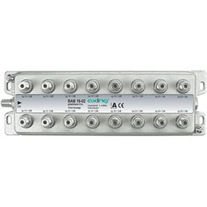 Axing Derivatore 16 Vie, 5-1006 MHz, Metallico Axing Derivatore 16 Vie, 5-1006 MHz, Metallico
