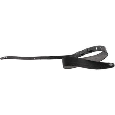 GEWA Cinghia per chitarra serie Premium Plain, vera pelle tagliata da un unico pezzo, larghezza 70 mm, lunghezza 106-152 cm, black grained-realizzata a mano in Europa GEWA Cinghia per chitarra serie Premium Plain, vera pelle tagliata da un unico pezzo, larghezza 70 mm, lunghezza 106-152 cm, black grained-realizzata a mano in Europa