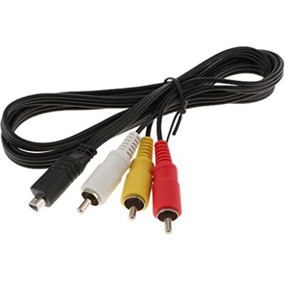 Shiwaki Cavo AV Cavo TV A/V Cavo di Alimentazione per Videocamera Sony Handycam DCR-IP5 / E DCR-SR190E Shiwaki Cavo AV Cavo TV A/V Cavo di Alimentazione per Videocamera Sony Handycam DCR-IP5 / E DCR-SR190E
