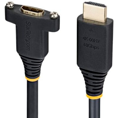StarTech Cavo HDMI da Pannello 2m, 4K 60Hz, Maschio a Femmina StarTech Cavo HDMI da Pannello 2m, 4K 60Hz, Maschio a Femmina