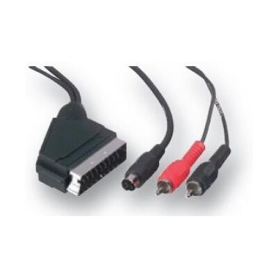 Belkin SCART/S-VIDEO CBL 3 M SCARTM/MINIDIN4M & 2XRCAM Nero Belkin SCART/S-VIDEO CBL 3 M SCARTM/MINIDIN4M & 2XRCAM Nero