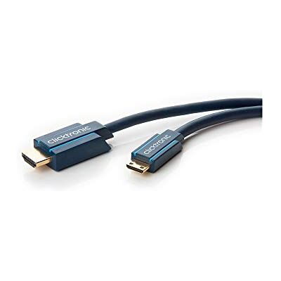 ClickTronic 70324 Cavo Adattatore Mini-HDMI con Ethernet, 5 m Lunghezza del Cavo ClickTronic 70324 Cavo Adattatore Mini-HDMI con Ethernet, 5 m Lunghezza del Cavo