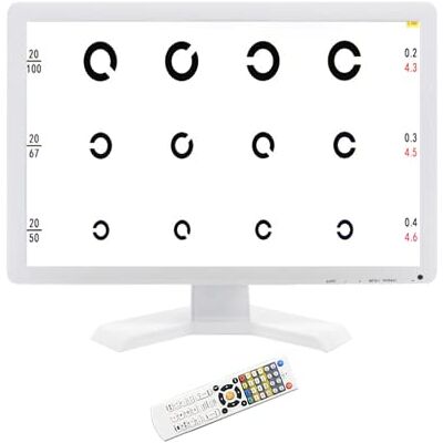 Generic Grafico di acuità visivo digitale 19" LCD elettronico ottico grafico oculare con 44+ obiettivi visivi e 5 metodi di visualizzazione optometria tester proiettore con telecomando Generic Grafico di acuità visivo digitale 19" LCD elettronico ottico grafico oculare con 44+ obiettivi visivi e 5 metodi di visualizzazione optometria tester proiettore con telecomando