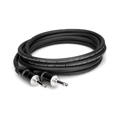 Hosa SKJ-403, Pro Speaker Cable, REAN 1/4 in TS to Same, 3 ft Hosa SKJ-403, Pro Speaker Cable, REAN 1/4 in TS to Same, 3 ft