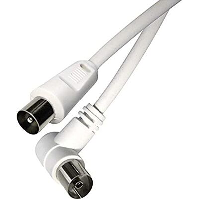 EMOS Antenna coassiale schermato con spina 90 °, 15 m, EMOS Antenna coassiale schermato con spina 90 °, 15 m,