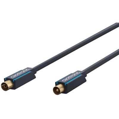 ClickTronic 70401 Cavetto Coax Antenna Schermato, 2 m Lunghezza del Cavo ClickTronic 70401 Cavetto Coax Antenna Schermato, 2 m Lunghezza del Cavo