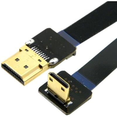 chenyang CY CYFPV 90 gradi angolato verso il basso FPV Mini HDMI maschio a HDMI maschio FPC cavo piatto 20 cm per FPV HDTV Multicopter fotografia aerea chenyang CY CYFPV 90 gradi angolato verso il basso FPV Mini HDMI maschio a HDMI maschio FPC cavo piatto 20 cm per FPV HDTV Multicopter fotografia aerea
