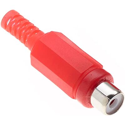 Keple Presa Fono In Linea, Rossa Confezione Da 10, Adattatore Femmina A Pannello RCA Con Connettore Nichelato, Per Spina Terminale Audio Dell'amplificatore Keple Presa Fono In Linea, Rossa Confezione Da 10, Adattatore Femmina A Pannello RCA Con Connettore Nichelato, Per Spina Terminale Audio Dell'amplificatore