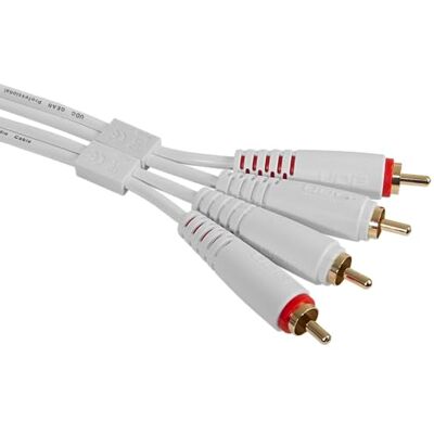 UDG Set di cavi audio RCA – RCA bianco dritto, 1,5 m, compatibile con tutti i dispositivi jack a jack UDG Set di cavi audio RCA – RCA bianco dritto, 1,5 m, compatibile con tutti i dispositivi jack a jack