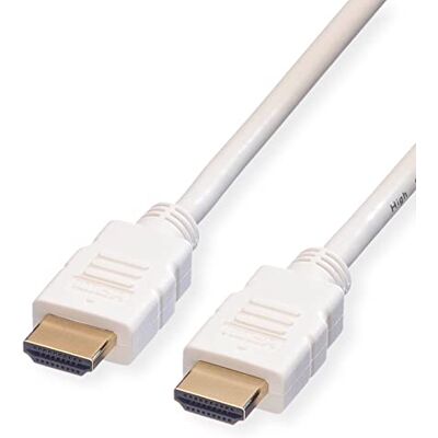 Roline Cavo HDMI con Ethernet 7,5m Bianco Roline Cavo HDMI con Ethernet 7,5m Bianco