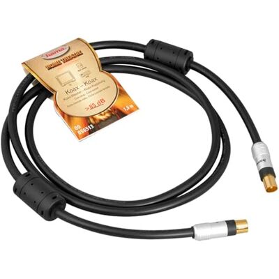 Hama 00056513 cavo coassiale 1,5 m Coaxial M Coaxial FM Nero Hama 00056513 cavo coassiale 1,5 m Coaxial M Coaxial FM Nero