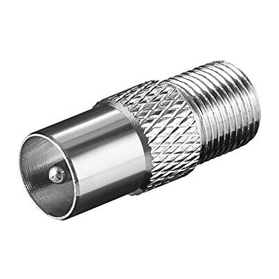 goobay – Set di 5 adattatori TV/SAT fiche-f rapido maschio Coax verso fiche-f femmina metallico goobay – Set di 5 adattatori TV/SAT fiche-f rapido maschio Coax verso fiche-f femmina metallico