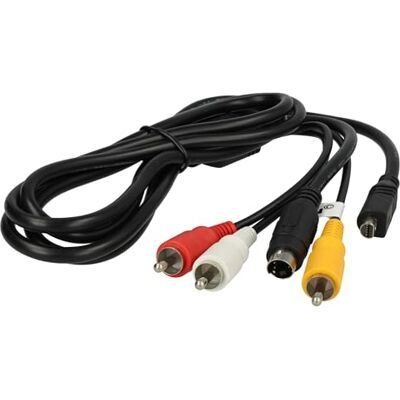 vhbw cavo audio video compatibile con Sony HDR-XR520, HDR-XR500VE, HDR-XR500, HDR-XR200VE fotocamera digitale, camera Cavo AV, 1,5 m vhbw cavo audio video compatibile con Sony HDR-XR520, HDR-XR500VE, HDR-XR500, HDR-XR200VE fotocamera digitale, camera Cavo AV, 1,5 m