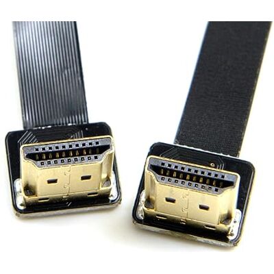 chenyang Cavo piatto FPV HDMI tipo A maschio a maschio HDTV FPC da 0.2M per la fotografia aerea multicottero 90 Degree UP Angled chenyang Cavo piatto FPV HDMI tipo A maschio a maschio HDTV FPC da 0.2M per la fotografia aerea multicottero 90 Degree UP Angled