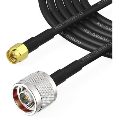 Superbat Cavo RG58 Prolunga Antenna SMA Maschio a N Maschio 50 Ohm 3.6 m Superbat Cavo RG58 Prolunga Antenna SMA Maschio a N Maschio 50 Ohm 3.6 m